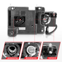 GM C/K 1500–3500 & SUV 1988–2000 (Blazer, Tahoe, Suburban, Yukon) Crystal-strålkastare ANZO