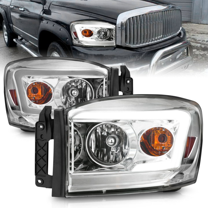 Dodge Ram 1500 / 2500 / 3500 2006-2009 Crystal-strålkastare ANZO i gruppen Välj bilmodell hos DDESIGN Scandinavia AB (anz111525)