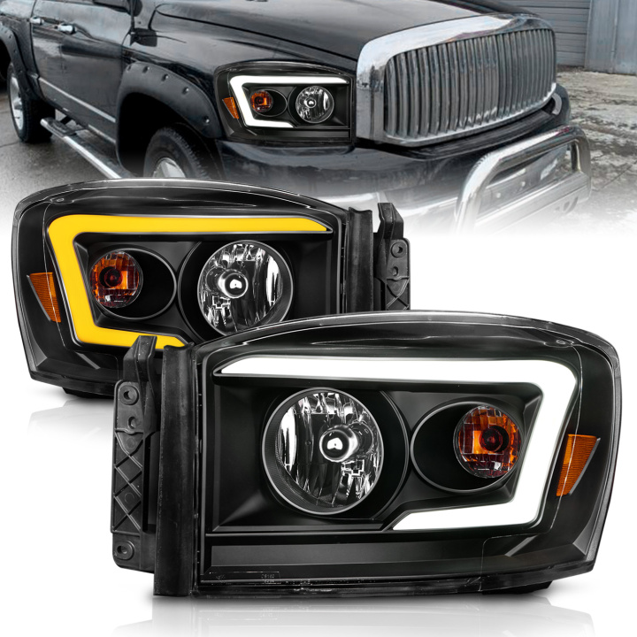 Dodge Ram 1500 / 2500 / 3500 2006-2009 Crystal-strålkastare ANZO i gruppen Välj bilmodell hos DDESIGN Scandinavia AB (anz111526)