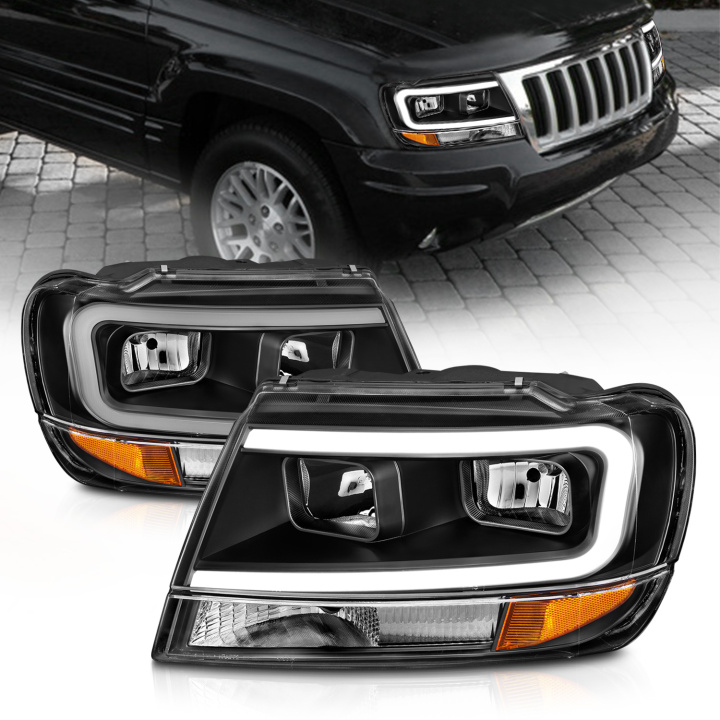 Jeep Grand Cherokee 1999-2004 Crystal-strålkastare ANZO i gruppen Välj bilmodell hos DDESIGN Scandinavia AB (anz111537)