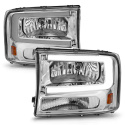 Ford Excursion / F 250 / 350 / 450 1999-2004 Crystal-strålkastare ANZO