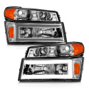 Chevrolet Colorado 2004-2012 Strålkastare Crystal med Light Bar Kromade Reflektorer ANZO