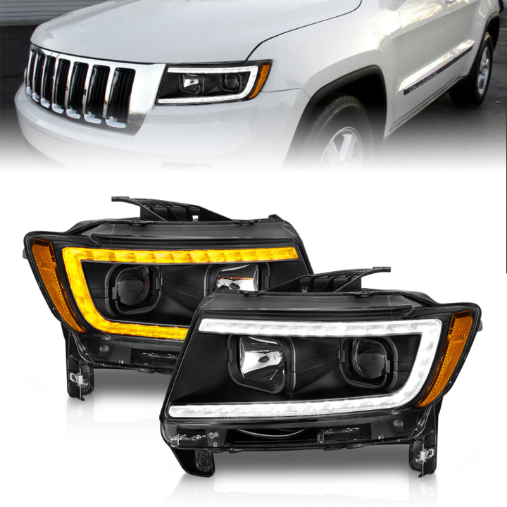 Jeep Grand Cherokee 2011-2013 Projektorstrålkastare ANZO i gruppen Välj bilmodell hos DDESIGN Scandinavia AB (anz111568)
