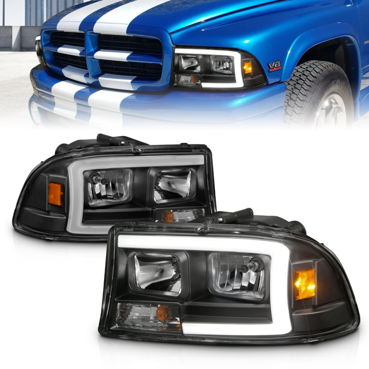 Dodge Dakota / Durango 1997-2004 Crystal-strålkastare ANZO i gruppen Välj bilmodell hos DDESIGN Scandinavia AB (anz111591)