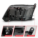 Dodge RAM 1500 / 2500/3500 2009-2018 Projector Strålkastare Svart med Sekventiell Blinkers ANZO