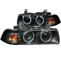 BMW 3 Serie E36 2DR 1992-1998 Projector Strålkastare Med Halo Svart (SMD LED) G2 ANZO