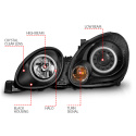 Lexus Gs300 / Gs400 / Gs430 1998-2005 Projektorstrålkastare ANZO