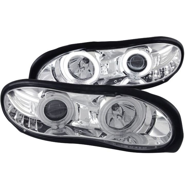 anz121159-3055 Chevrolet Camaro 1998-2002 Projector Strålkastare Med Halo Krom ANZO