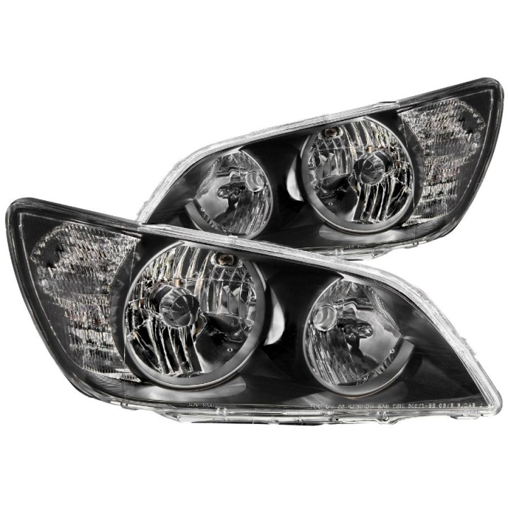 anz121210-1144 Lexus IS300 2001-2005 Crystal Strålkastare Svarta ANZO