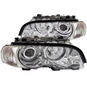 BMW 3 Serie E46 2DR-NON Xenon Models 2000-2003 Projector Strålkastare Med Halo Krom ANZO