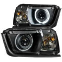Chevrolet Camaro 2010-2013 Projector Strålkastare Med Halo Svart (SMD LED) ANZO