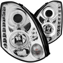 Infiniti G35 2DR 2003-2007 Projector Strålkastare Med Halo Krom (SMD LED) (HID Kompatibel) ANZO
