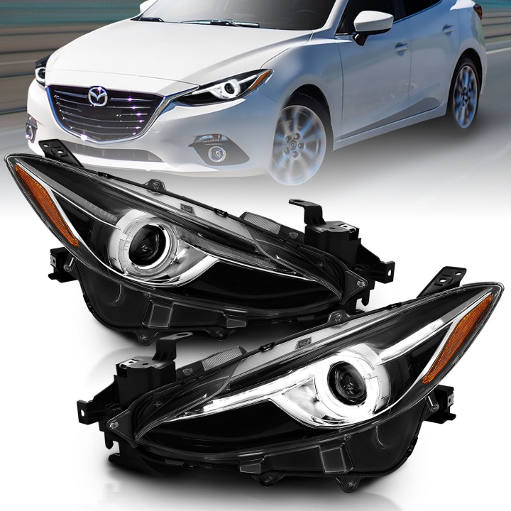 Mazda 3 2014-2016 Projektorstrålkastare ANZO i gruppen Välj bilmodell hos DDESIGN Scandinavia AB (anz121522)