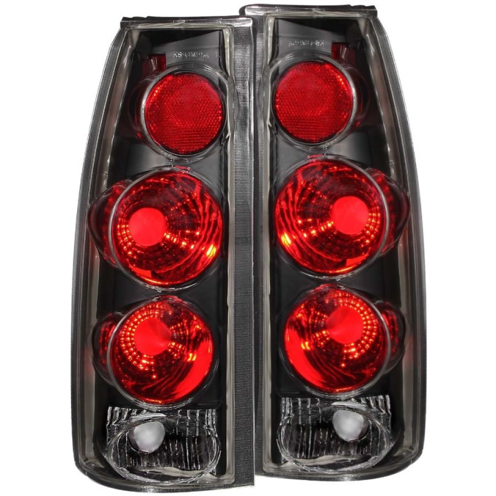 anz211019-3495 Chevrolet K2500 1988-1998 Baklampor Svarta 3D Style ANZO
