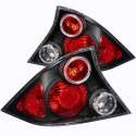 Honda Civic 2DR 2001-2003 Baklampor Svarta Med Halo ANZO