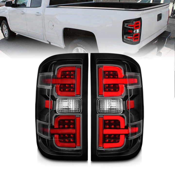 Chevrolet Silverado 1500 / 2500HD / 3500HD / GMC Sierra 2500HD / 3500HD 2014-2019 LED-bakljus ANZO i gruppen Välj bilmodell hos DDESIGN Scandinavia AB (anz311425)