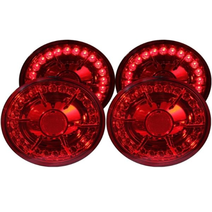 anz321168-2364 Chevrolet Corvette Z06 2006-2013 LED Baklampor Röd 4st ANZO