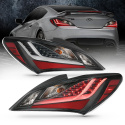Hyundai Genesis 2010-2013 2DR Baklampor Svarta/Röktonade ANZO