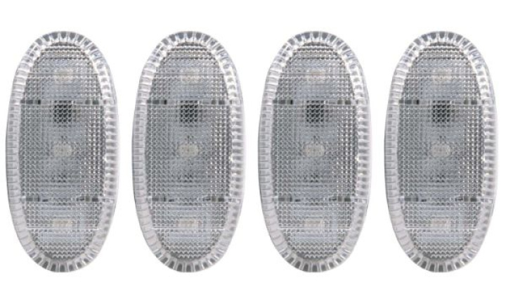 anz861108-1932 FORD F-350 Dually 2011-2016 LED-lampor Skärmar Klara 2st Orangea / 2st Röda ANZO