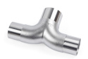 T-Förgrening Gjutet Rostfritt Stål T304 76mm Till 2x63.5mm (3 Till 2x2.5 Tum) APR