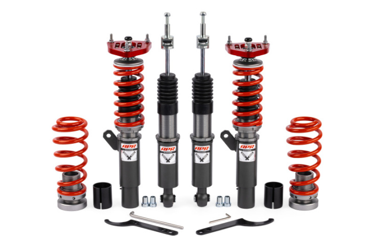 Audi A3/S3 / Volkswagen Golf R/GTI 2015-2024 / Audi Q3 / Volkswagen Jetta 2019-2024 (MQB/MQE EVO) Roll-Control Coiloversats APR i gruppen Välj bilmodell hos DDESIGN Scandinavia AB (aprSUS00026)