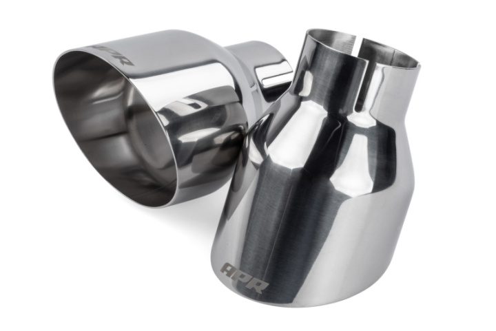 Ändrör 4 Tum Enkelväggiga Snedskurna Polerad Silver 2-Pack APR i gruppen Välj bilmodell hos DDESIGN Scandinavia AB (aprTPK0004)