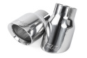 Ändrör 3.5 Tum Dubbelväggiga Snedskurna Polerad Silver 2-Pack APR