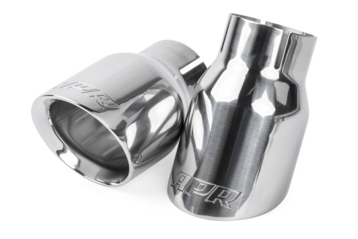 Ändrör 3.5 Tum Dubbelväggiga Snedskurna Polerad Silver 2-Pack APR i gruppen Välj bilmodell hos DDESIGN Scandinavia AB (aprTPK0006)