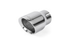 Ändrör 3.5 Tum Dubbelväggiga Snedskurna Polerad Silver 2-Pack APR