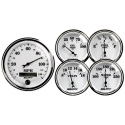 Mätarkit 5st 87mm & 52mm (Elektrisk) OLD TYME WHITE II