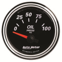 Oljetrycksmätare 52mm 100PSI (Elektrisk) DESIGNER BLACK II