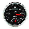 Varv-/hastighetsmätare 127mm 120MPH & 8000 RPM (Elektrisk) PROGRAM DESIGNER BLACK II