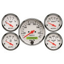 Mätarkit 5st 79.4mm & 52mm (Elektrisk) Hastighetsmätare KM/H Arctic Vit