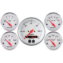 Mätarkit 5st 87mm & 52mm GPS SPEEDOMETER ARCTIC Vit