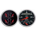 Mätarkit 2st QUAD & TACH/SPEEDO 87mm DESIGNER BLACK
