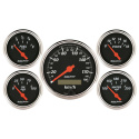 Mätarkit 5st 79.4mm & 52mm (Elektrisk) Hastighetsmätare KM/H DESIGNER BLACK