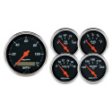 Mätarkit 5st 3 1/8\'\' & 52mm (Elektrisk) DESIGNER BLACK