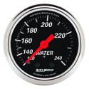 Vattentempmätare 52mm 120-240ºF DESIGNER BLACK