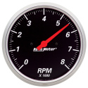 Varvräknare 127mm 8000 RPM IN-DASH DESIGNER BLACK