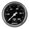 Oljetrycksmätare 52mm 100PSI OLD TYME BLACK
