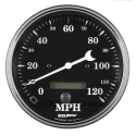 Hastighetsmätare 127mm 120MPH (Elektrisk) OLD TYME BLACK