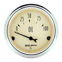 Oljetrycksmätare 52mm 100PSI (Elektrisk) ANTIQUE BEIGE