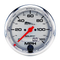 Hastighetsmätare 100mm 120 MPH (Elektrisk) Silver PRO-CYCLE