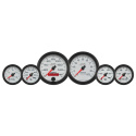 Mätarkit 6-delars 87mm & 52mm \'\'Bagger\'\' Vit PRO-CYCLE