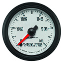 Voltmätare 52mm 18V (Digital Stepper-motor) Vit PRO-CYCLE