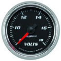 Voltmätare 52mm 18V (Digital Stepper-motor) Svart PRO-CYCLE