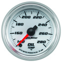 Oljetempmätare 52mm 140-280ºF (Digital Stepper-motor) Vit PRO-CYCLE