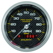 atm200636-40 Hastighetsmätare 87mm 100MPH GPS-styrd MARINE CARBON FIBER (1)