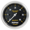 Varvräknare 87mm 6000 RPM MARINE CARBON FIBER