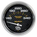 Oljetempmätare 66.7mm 140-300ºF (Elektrisk) MARINE CARBON FIBER